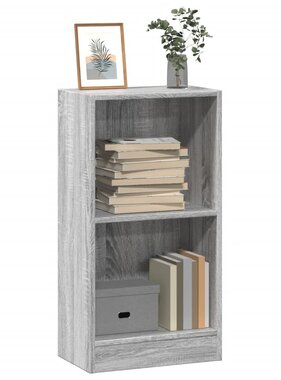 VidaXL Boekenkast 40x24x76 cm bewerkt hout grijs sonoma eikenkleurig