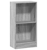 VidaXL Boekenkast 40x24x76 cm bewerkt hout grijs sonoma eikenkleurig