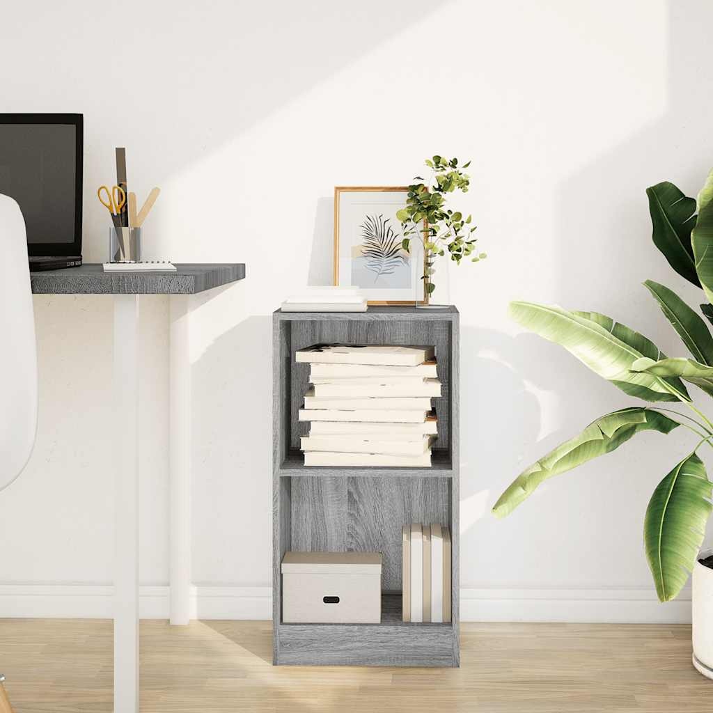 VidaXL Boekenkast 40x24x76 cm bewerkt hout grijs sonoma eikenkleurig