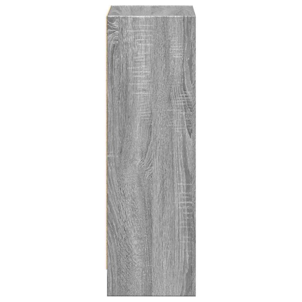 VidaXL Boekenkast 40x24x76 cm bewerkt hout grijs sonoma eikenkleurig