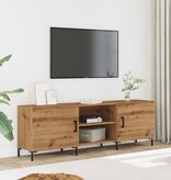 VidaXL Tv-meubel 150x30x50 cm bewerkt hout artisanaal eikenkleurig