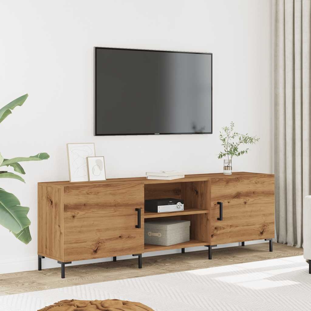 VidaXL Tv-meubel 150x30x50 cm bewerkt hout artisanaal eikenkleurig