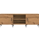 VidaXL Tv-meubel 150x30x50 cm bewerkt hout artisanaal eikenkleurig