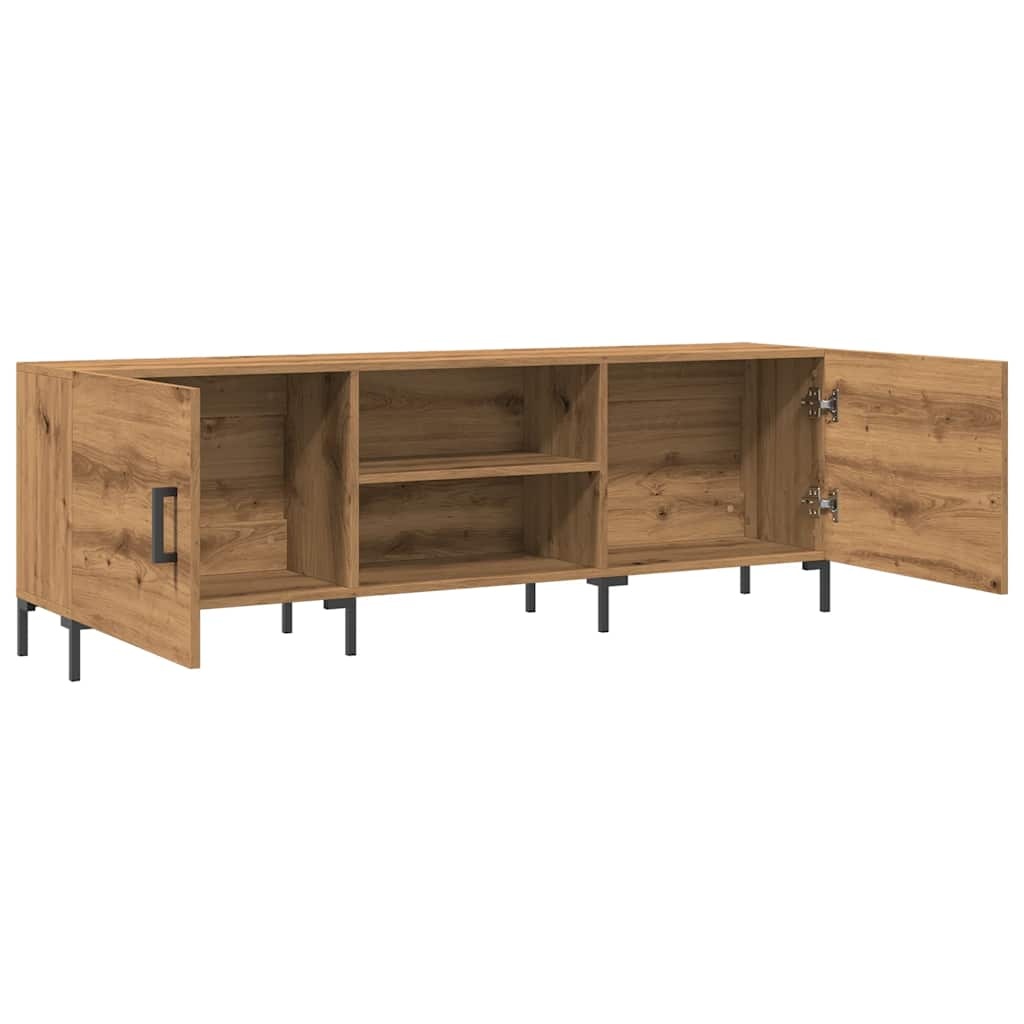 VidaXL Tv-meubel 150x30x50 cm bewerkt hout artisanaal eikenkleurig