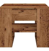 VidaXL Salontafel 55,5x55x45 cm bewerkt hout oud houtkleurig