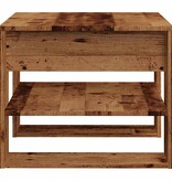 VidaXL Salontafel 55,5x55x45 cm bewerkt hout oud houtkleurig