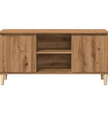 VidaXL Tv-meubel 102x35x50 cm bewerkt hout artisanaal eikenkleur