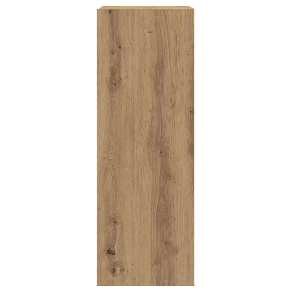 VidaXL Tv-meubel 30,5x30x90 cm bewerkt hout artisanaal eikenkleurig