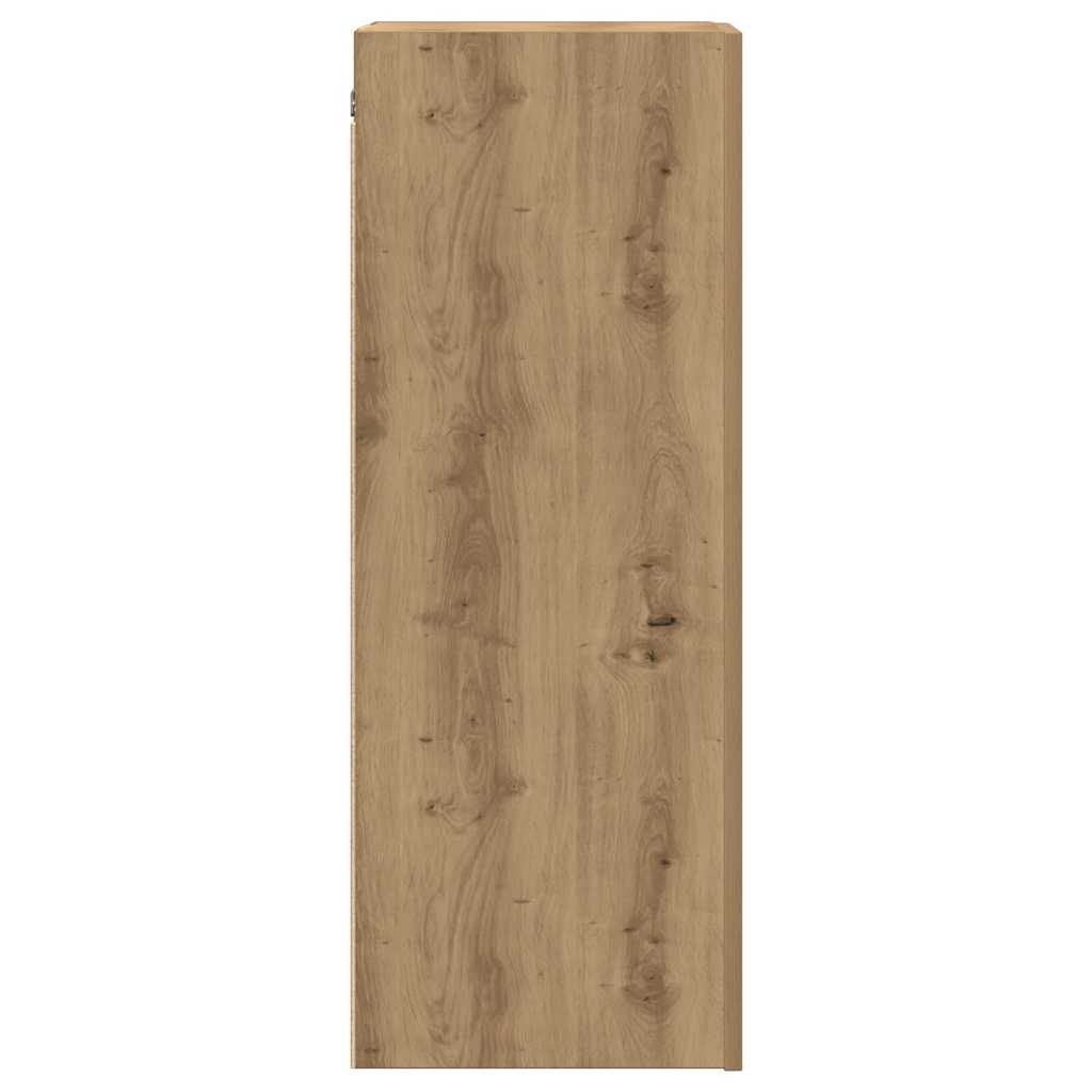 VidaXL Tv-meubel 30,5x30x90 cm bewerkt hout artisanaal eikenkleurig