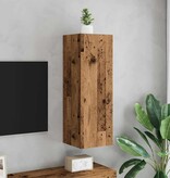 VidaXL Tv-meubel 30,5x30x90 cm bewerkt hout oud houtkleurig