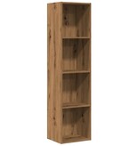 VidaXL Boekenkast/tv-meubel 36x30x143cm bewerkt hout artisanaal eiken