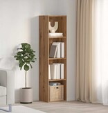 VidaXL Boekenkast/tv-meubel 36x30x143cm bewerkt hout artisanaal eiken