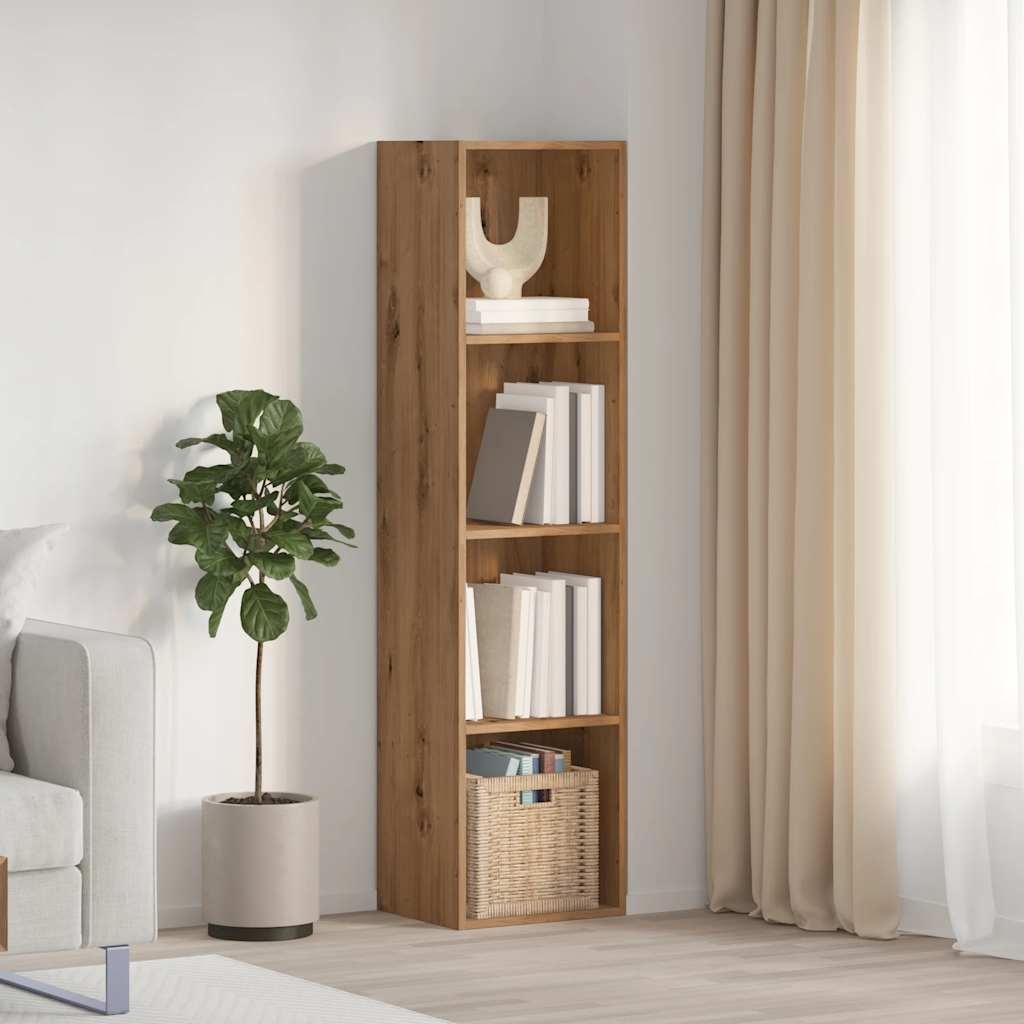 VidaXL Boekenkast/tv-meubel 36x30x143cm bewerkt hout artisanaal eiken