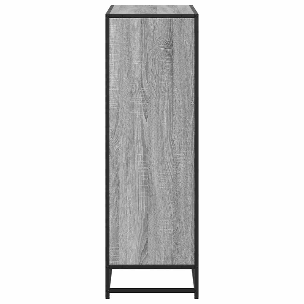 VidaXL Boekenkast 80,5x35x107,5cm bewerkt hout grijs sonoma eikenkleur