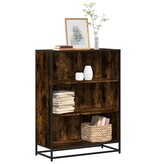 VidaXL Boekenkast 80,5x35x107,5 cm bewerkt hout gerookt eikenkleurig