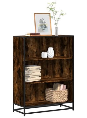 VidaXL Boekenkast 80,5x35x107,5 cm bewerkt hout gerookt eikenkleurig