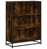 VidaXL Boekenkast 80,5x35x107,5 cm bewerkt hout gerookt eikenkleurig