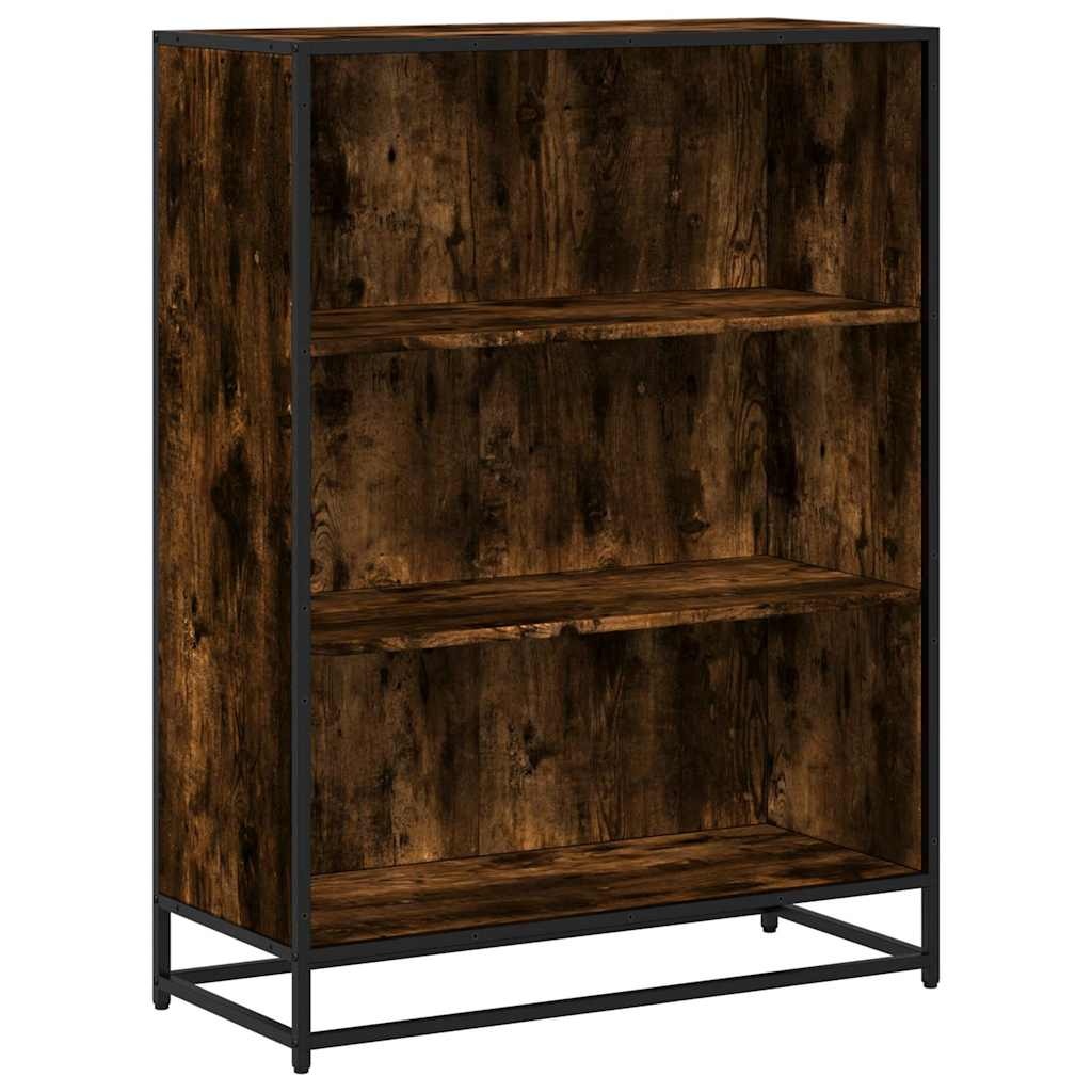 VidaXL Boekenkast 80,5x35x107,5 cm bewerkt hout gerookt eikenkleurig