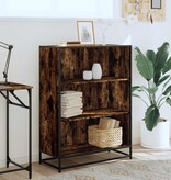 VidaXL Boekenkast 80,5x35x107,5 cm bewerkt hout gerookt eikenkleurig