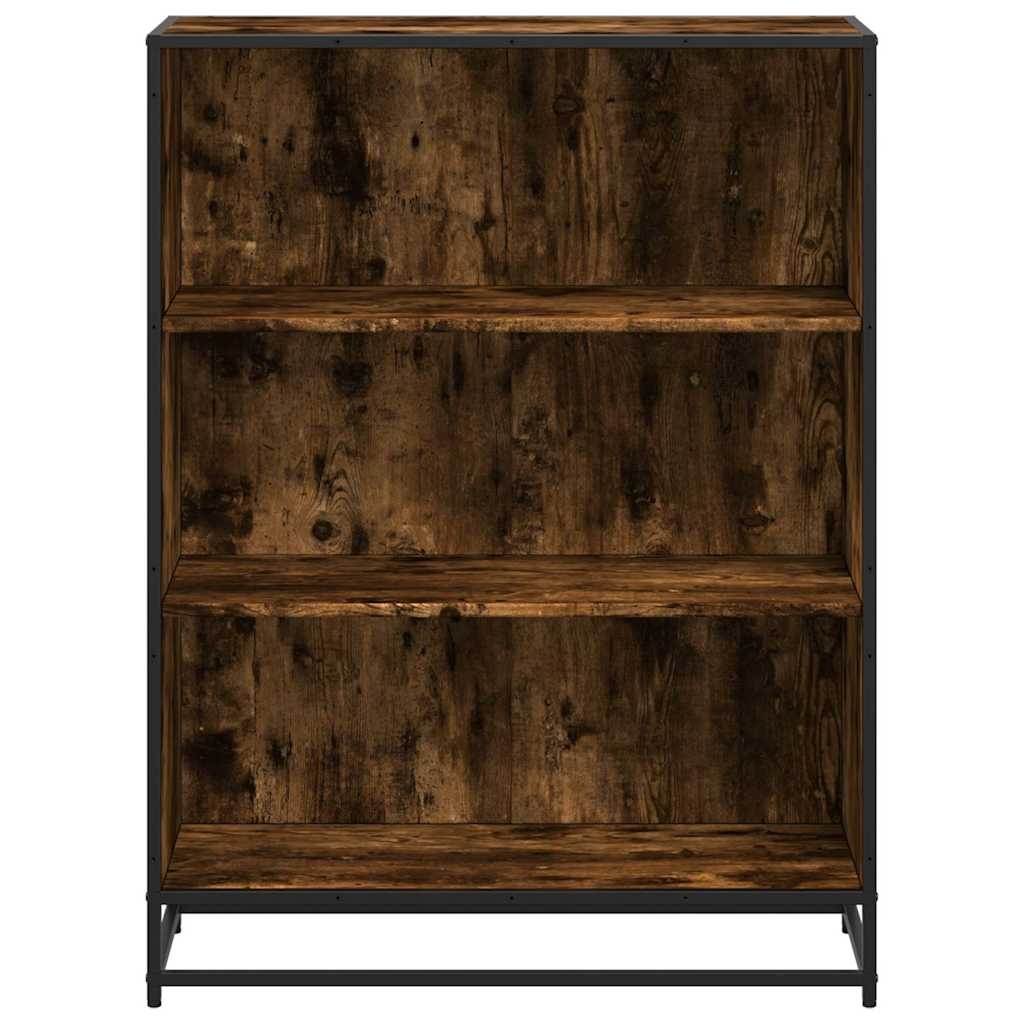VidaXL Boekenkast 80,5x35x107,5 cm bewerkt hout gerookt eikenkleurig