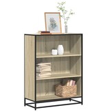 VidaXL Boekenkast 80,5x35x107,5 cm bewerkt hout sonoma eikenkleurig
