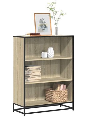 VidaXL Boekenkast 80,5x35x107,5 cm bewerkt hout sonoma eikenkleurig