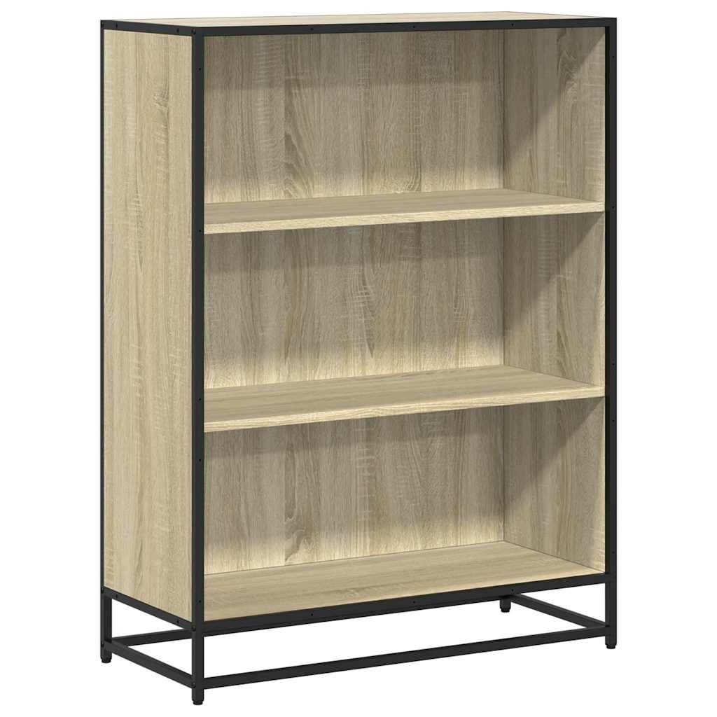 VidaXL Boekenkast 80,5x35x107,5 cm bewerkt hout sonoma eikenkleurig