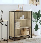 VidaXL Boekenkast 80,5x35x107,5 cm bewerkt hout sonoma eikenkleurig