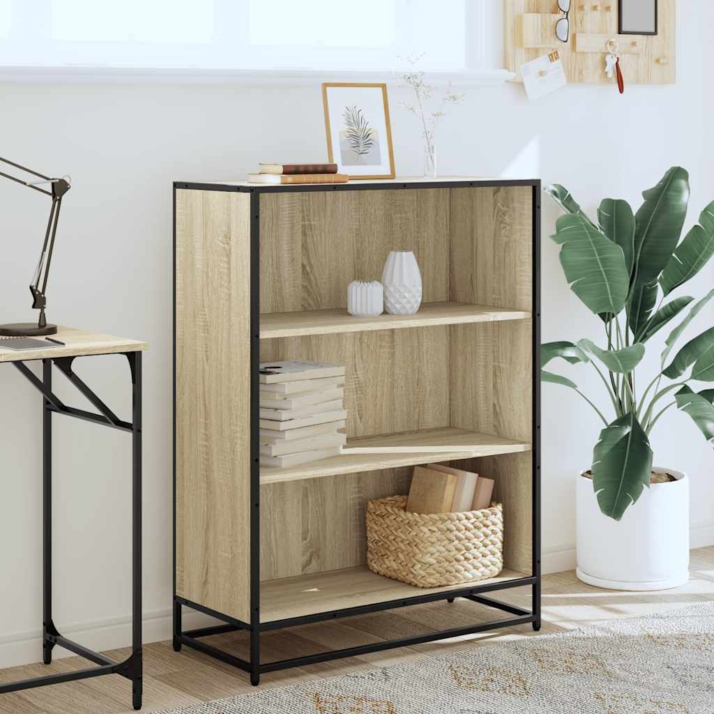 VidaXL Boekenkast 80,5x35x107,5 cm bewerkt hout sonoma eikenkleurig