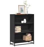 VidaXL Boekenkast 80,5x35x107,5 cm bewerkt hout zwart