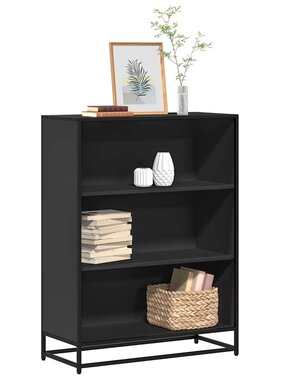 VidaXL Boekenkast 80,5x35x107,5 cm bewerkt hout zwart