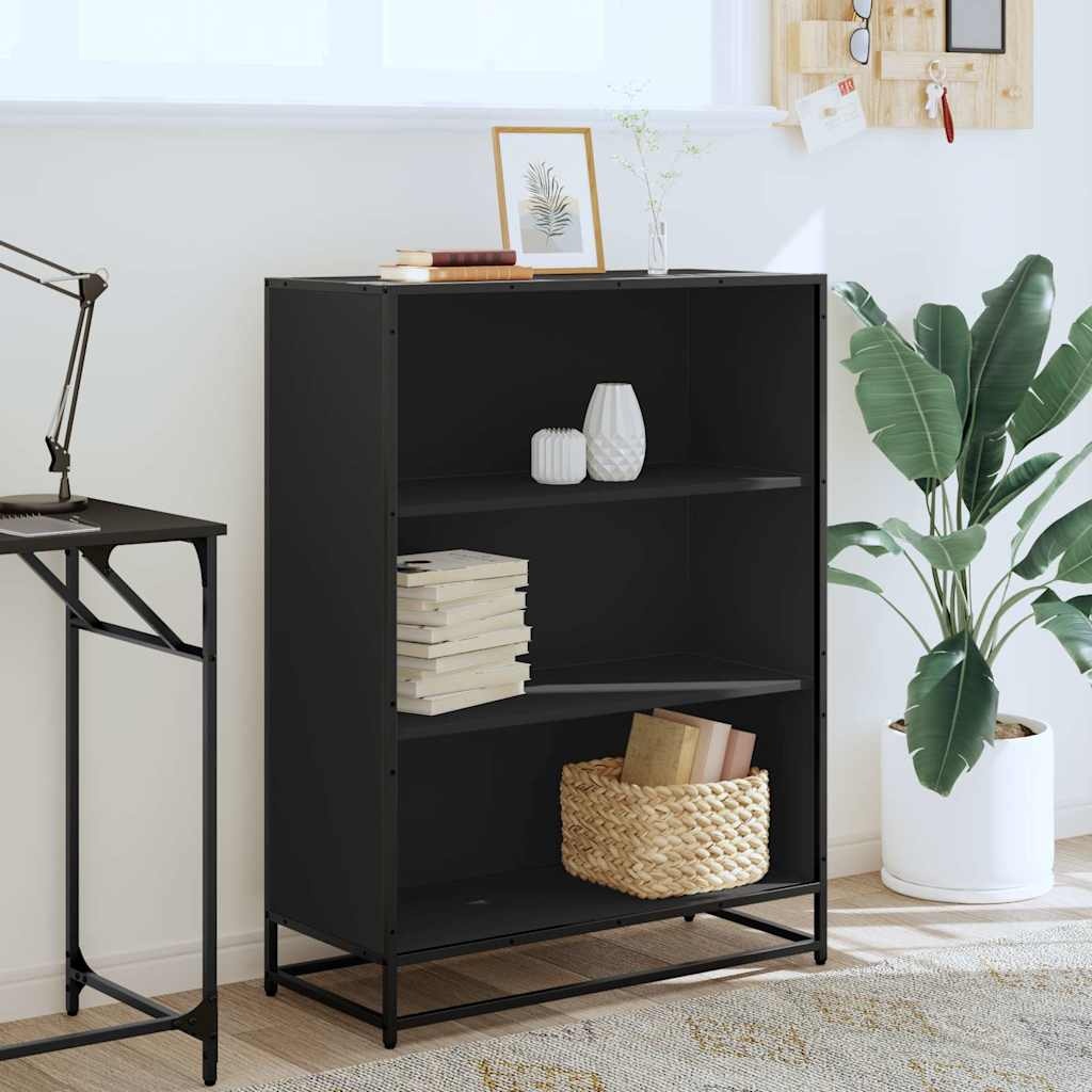 VidaXL Boekenkast 80,5x35x107,5 cm bewerkt hout zwart