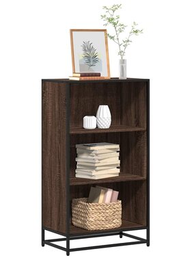 VidaXL Boekenkast 60x35x107,5 cm bewerkt hout bruin eikenkleur