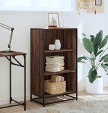 VidaXL Boekenkast 60x35x107,5 cm bewerkt hout bruin eikenkleur