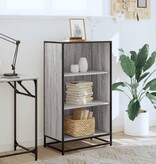 VidaXL Boekenkast 60x35x107,5 cm bewerkt hout grijs sonoma eikenkleur