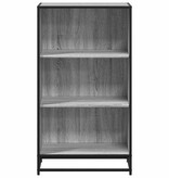VidaXL Boekenkast 60x35x107,5 cm bewerkt hout grijs sonoma eikenkleur