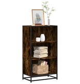 VidaXL Boekenkast 60x35x107,5 cm bewerkt hout gerookt eikenkleurig