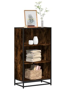 VidaXL Boekenkast 60x35x107,5 cm bewerkt hout gerookt eikenkleurig