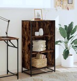VidaXL Boekenkast 60x35x107,5 cm bewerkt hout gerookt eikenkleurig