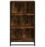 VidaXL Boekenkast 60x35x107,5 cm bewerkt hout gerookt eikenkleurig