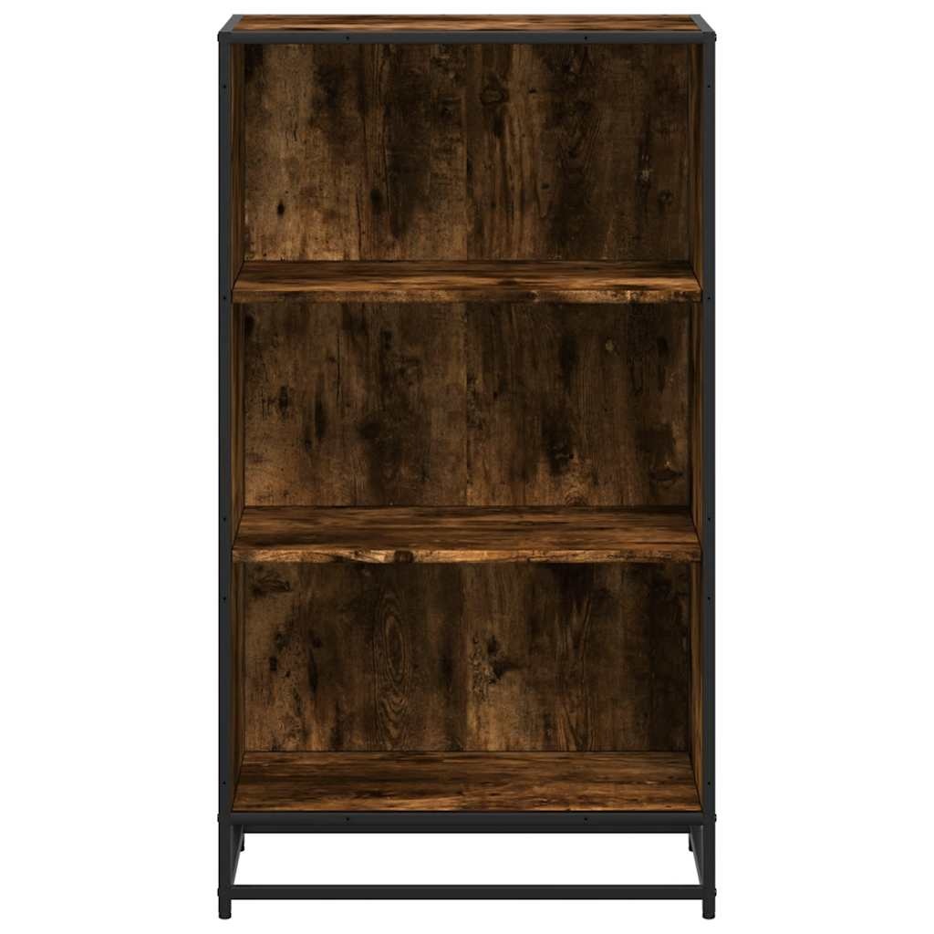 VidaXL Boekenkast 60x35x107,5 cm bewerkt hout gerookt eikenkleurig