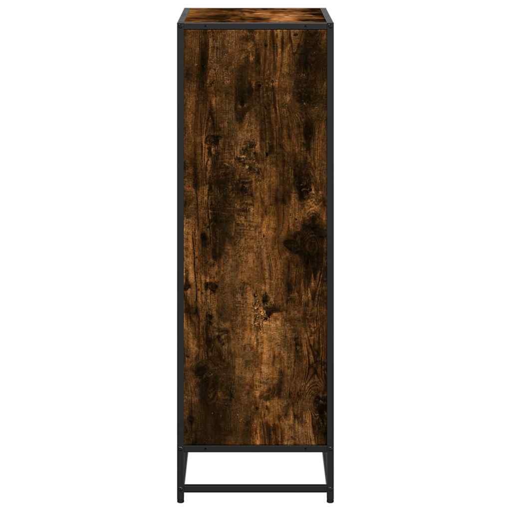 VidaXL Boekenkast 60x35x107,5 cm bewerkt hout gerookt eikenkleurig