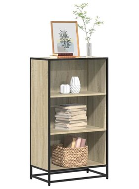 VidaXL Boekenkast 60x35x107,5 cm bewerkt hout sonoma eikenkleurig