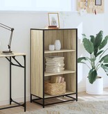 VidaXL Boekenkast 60x35x107,5 cm bewerkt hout sonoma eikenkleurig
