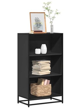 VidaXL Boekenkast 60x35x107,5 cm bewerkt hout zwart