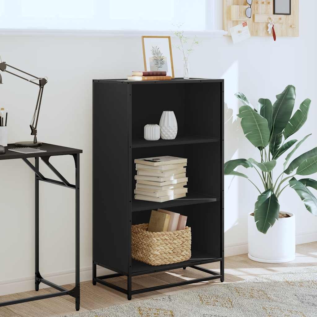 VidaXL Boekenkast 60x35x107,5 cm bewerkt hout zwart
