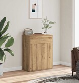 VidaXL Dressoir 60x30x75 cm bewerkt hout artisanaal eikenkleurig