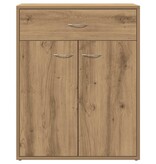 VidaXL Dressoir 60x30x75 cm bewerkt hout artisanaal eikenkleurig