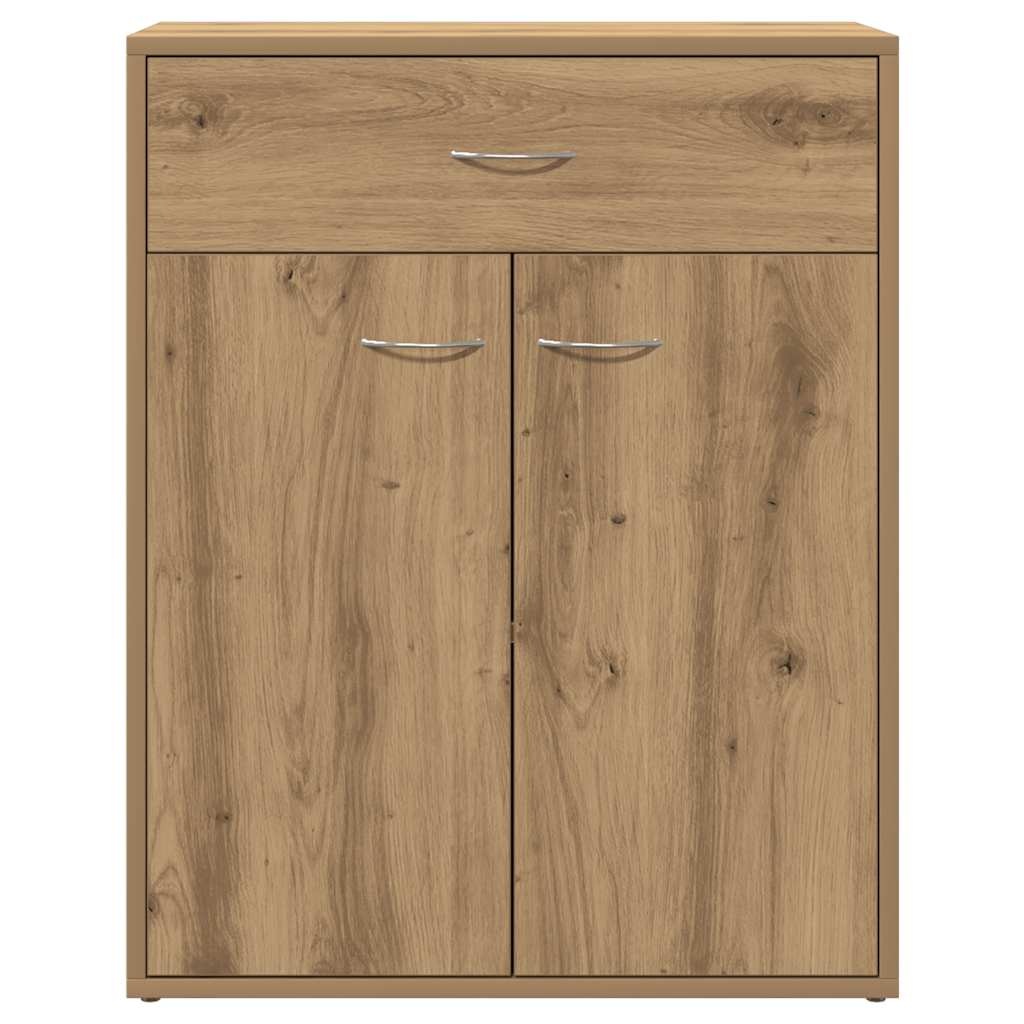 VidaXL Dressoir 60x30x75 cm bewerkt hout artisanaal eikenkleurig
