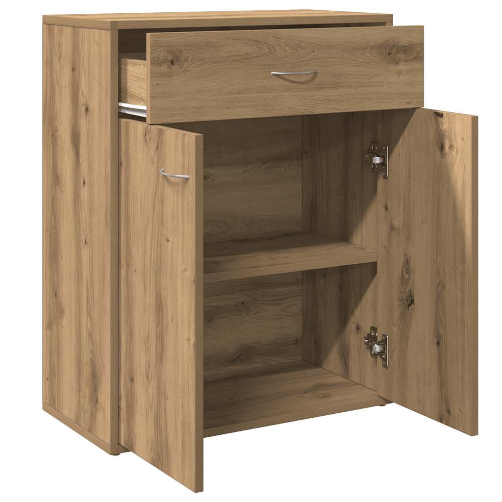 VidaXL Dressoir 60x30x75 cm bewerkt hout artisanaal eikenkleurig